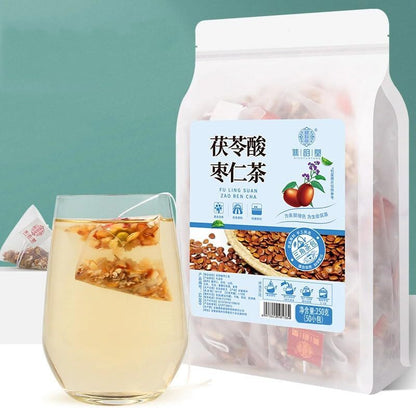 Poria Cocos Sour Jujube Kernel Tea ,Combination of Floral Tea (250g,5gx50pack)