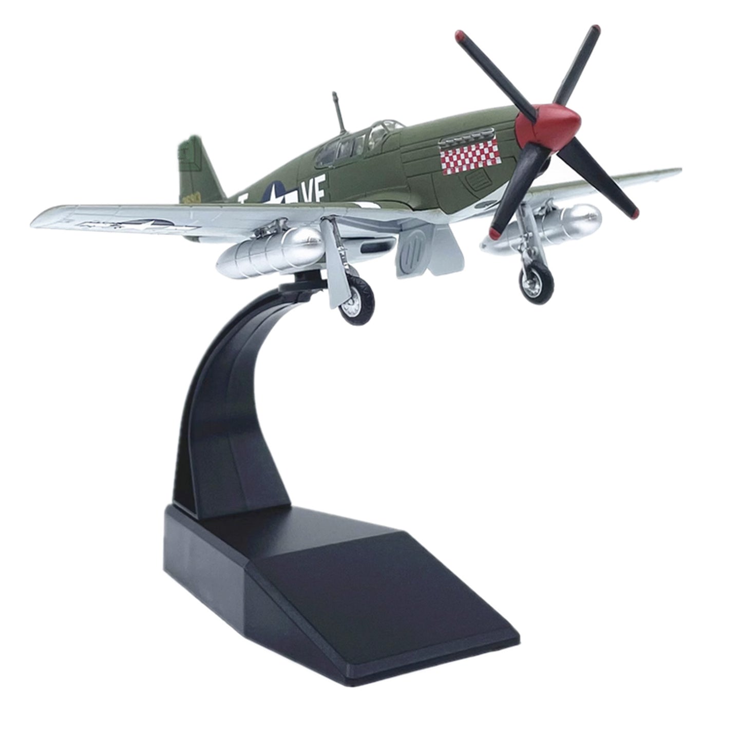 1/72 Scale US P51 Mustang Fighter Alloy Aircraft model with Display Stand t