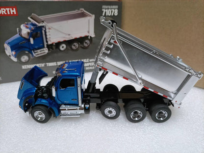 1:50 DM Kenworth T880S SFFA Tandem Truck Dump Construction Machine Diecast Model