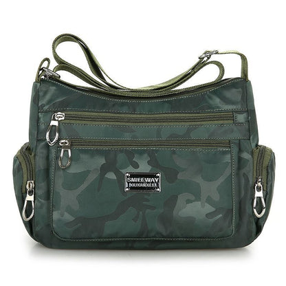 Camouflage Shoulder Messenger Bag Waterproof Nylon Oxford Crossbody Handbags 1PC