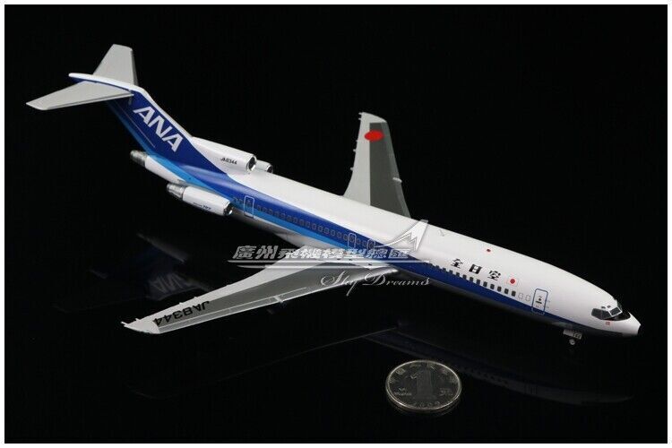 1:200 24CM JC Wings ANA BOEING 727-200 Passenger Airplane Diecast Aircraft Model