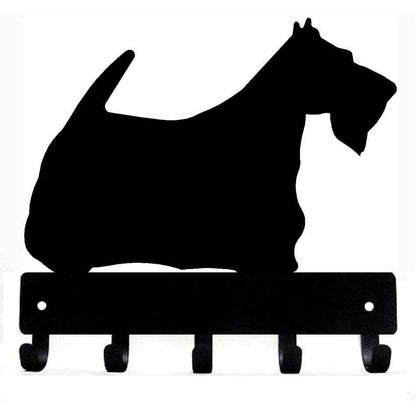 Scottie Dog - Key Hooks Wall Mounted Hook Up Hanger Metal Wall Art Home Decor