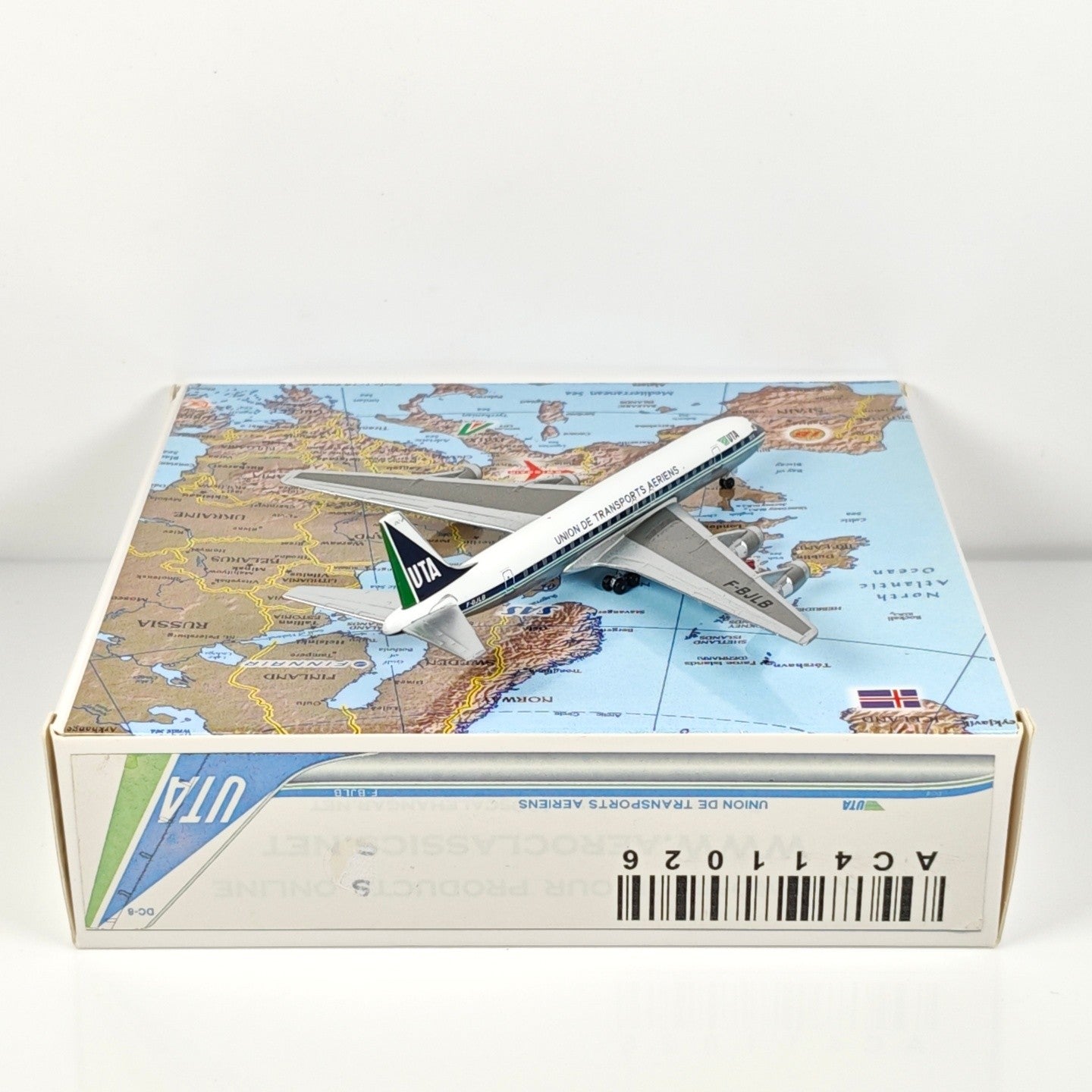 1:400 Aeroclassics UTA Douglas DC-8-53 F-BJLB Passenger Plane Diecast Model