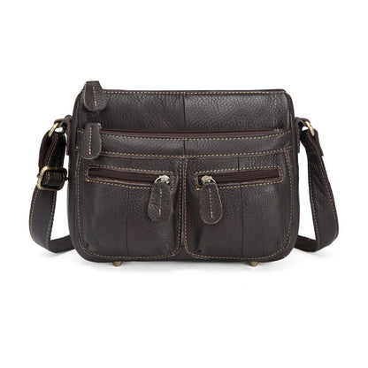 Top Cowhide Genuine Leather Women Bags Female Shoulder Bag Crossbody