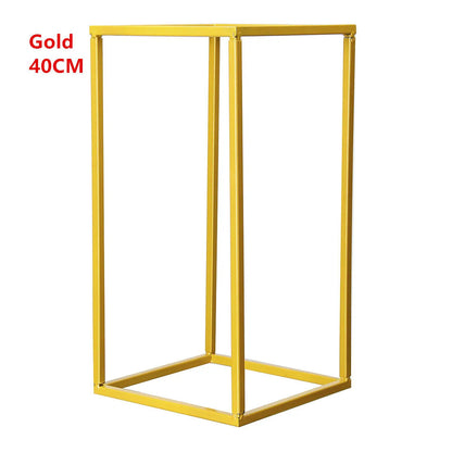Event Decoration Prop Iron Rustproof Art Flower Rack Wedding Vases Column Stands