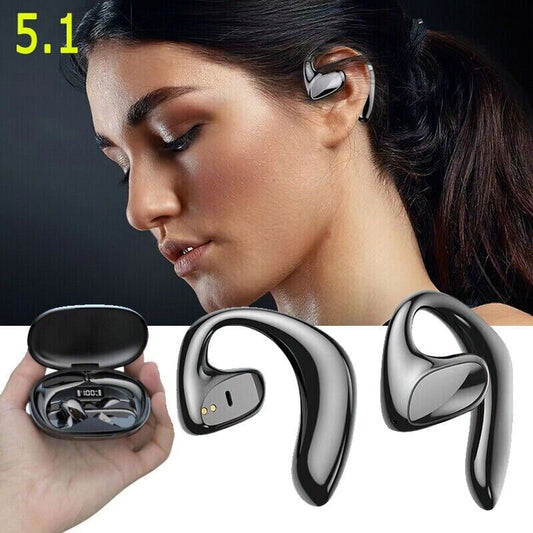 Bluetooth 5.1 Bone Conduction Headset Wireless Outdoor Sport Open Ear Headphones
