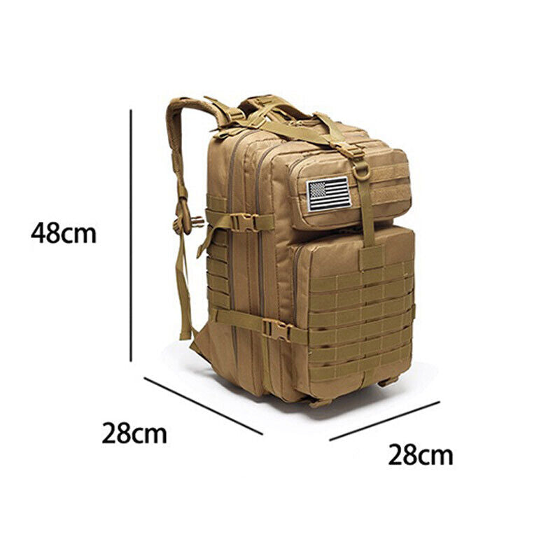 40L Tactical Assault Pack Waterproof Bag Small Rucksack Unisex Outdoor Backpack