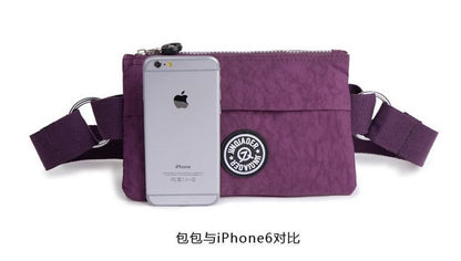 Fashionable Waterproof Bag Casual Nylon Polyester Chest Purse Half Moon Shape