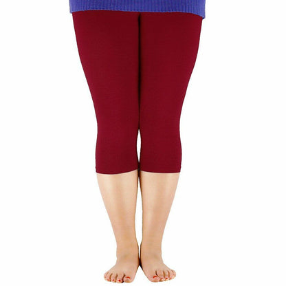 Women Leggings Plus Size Elastic Waist Casual Bamboo Fiber Stretch Pants Workout