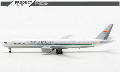 1:400 JC Wings INDIA BOEING 777-300ER Passenger Airplane Diecast Aircraft Model