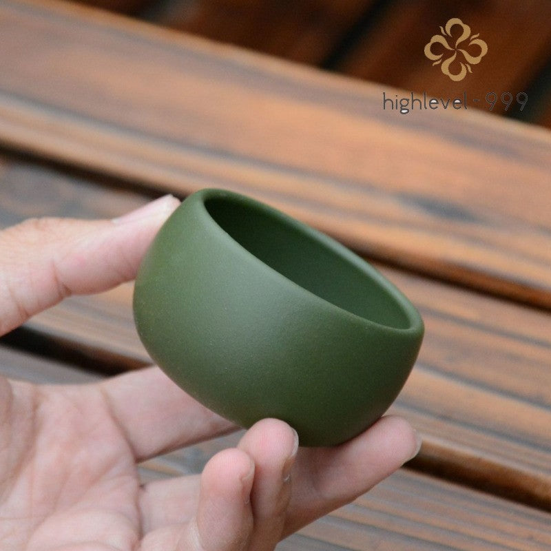 55ml Yixing Purple Clay Handcarved Tea Tasting Cup Master Cup Kungfu Teaware