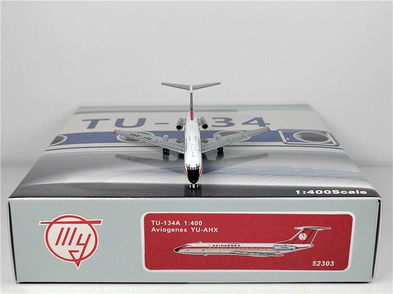 PandaModel Aviogenex TU-134A YU-AHX 1:400 Aircraft Pre-built Model