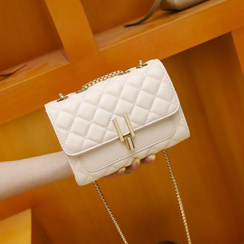 Luxury Bag Leather Chain Crossbody Bag Handbags Shoulder Bag Purse Flap Hasp 1PC