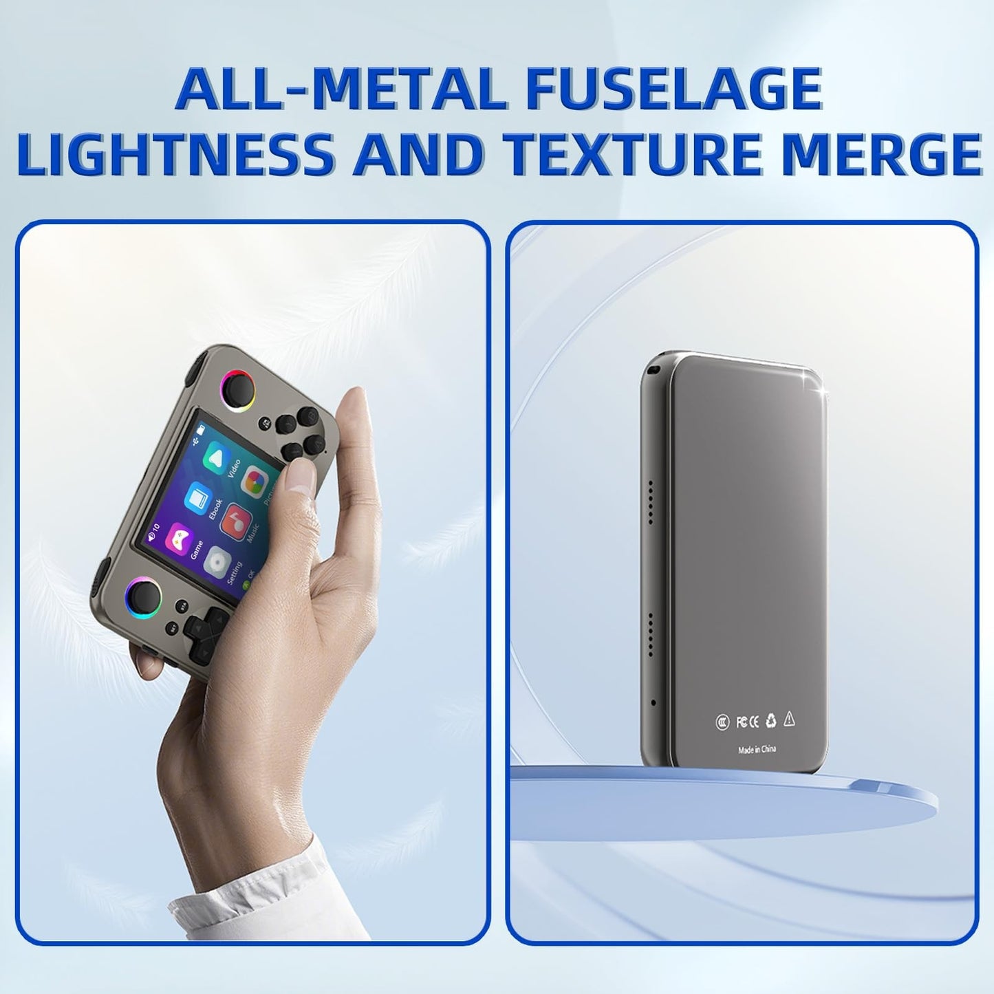 Colourbing L8 Pocket Retro Gaming Console - with MP3 player Function, Support