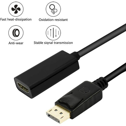 DP Displayport Male to HDMI Female Cable Converter Adapter for PC Desktop Lot