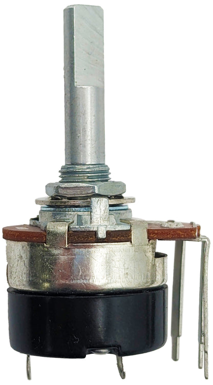 4 Pack 1/2W 500K Ohms Potentiometer, Single Turn, Round Shaft, Panel Mount