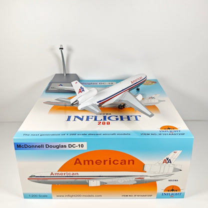 1:200 InFlight American DC-10 N912WA Airplane Diecast Plane Model