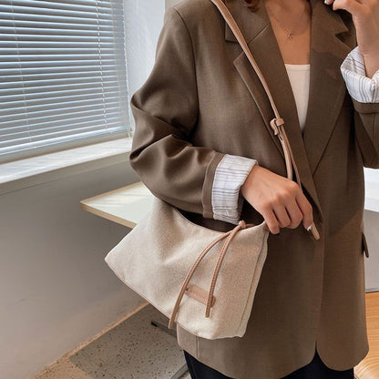 Shoulder Bag Tote Outdoor Pack Canvas Handbag Zipper Messenger Bags Dumpling 1PC