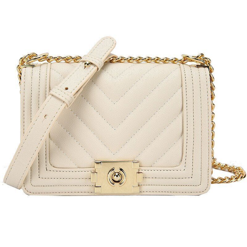 Retro Embroidery Chain Bag Handbag Shoulder Messenger Small Square Bag S/L Size