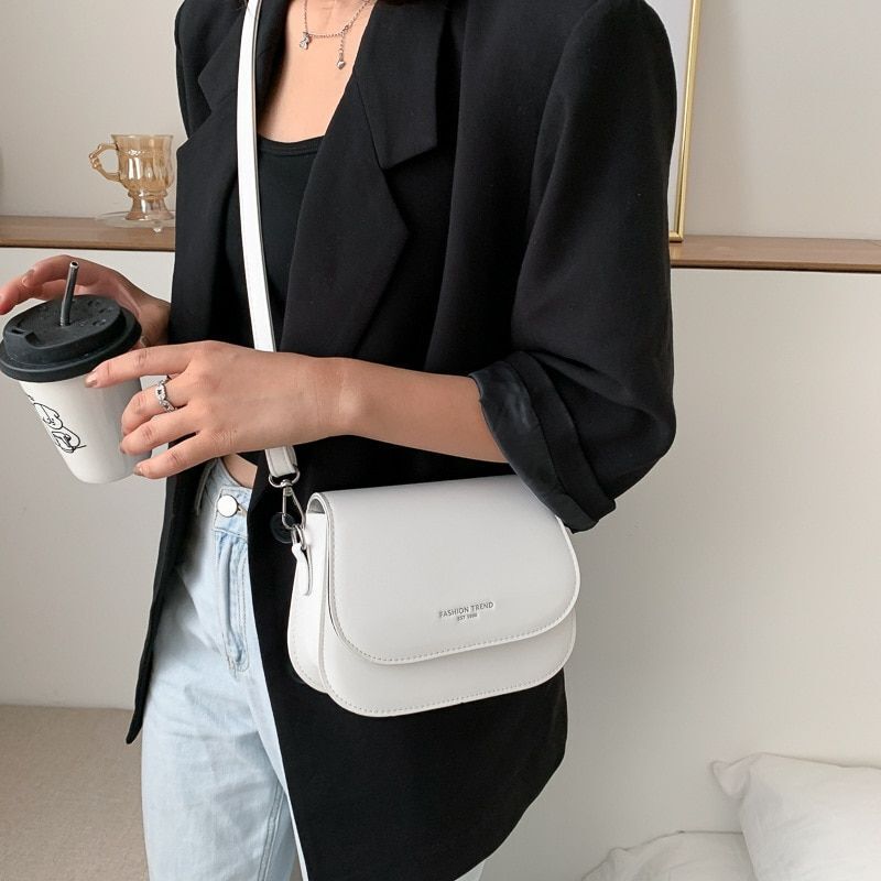 Crossbody Bags Women Solid Wild Flap Shoulder Bag Lady Small Handbags Purses 1PC