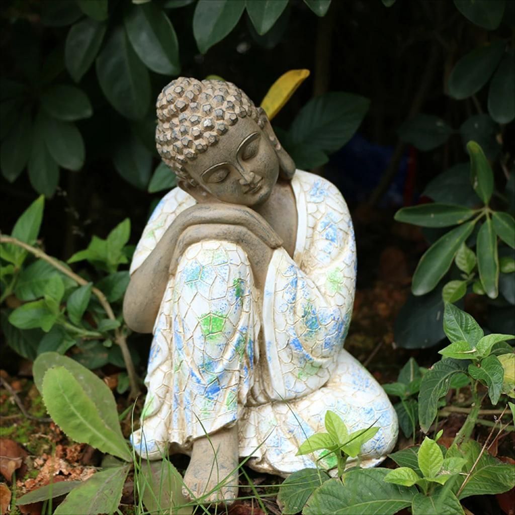 Garden Statues of Meditation Zen Buddha Decoration Yard Porch Home Figurines