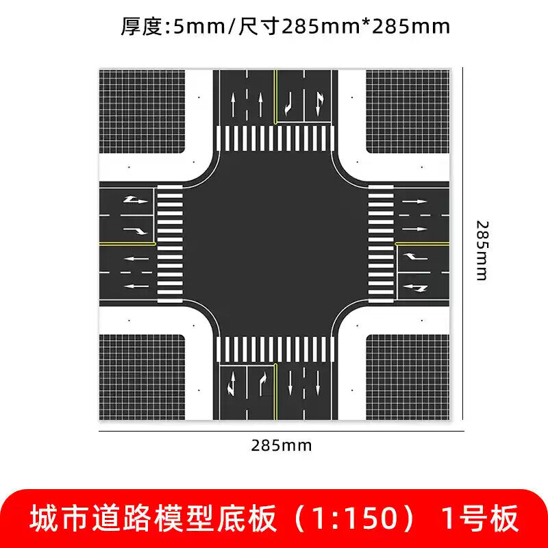 1/150 Building Model City Road Building DIY Scene Display Model Gifts