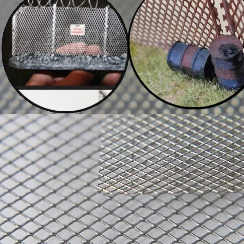 Miniature Fence Model HO Scale DIY Making Railway Train Scenery Dioramas 10x24cm