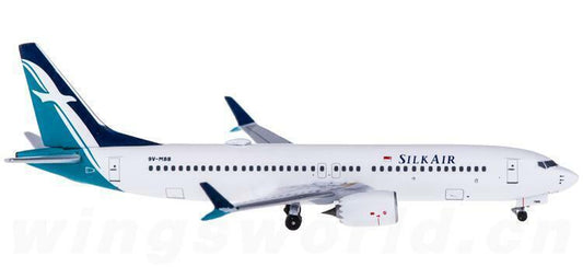 1:400 AeroClassics SILK AIR Boeing 737 MAX 8 Passenger Airplane Diecast Model