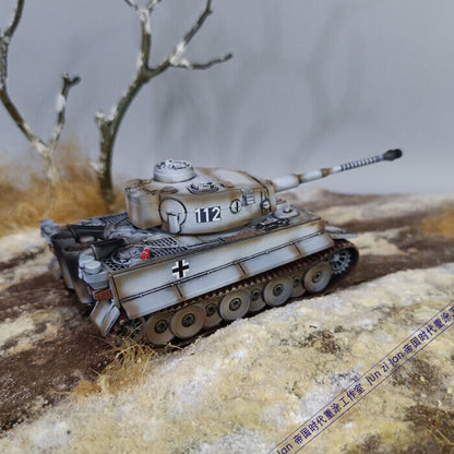 1/72 Scale WWII German Army Tiger Heavy Tank Assembled & Painted Plastic Mod
