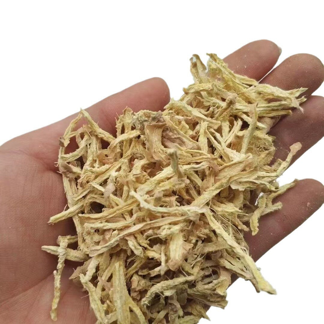 Loose dried shredded ginger herbal tea