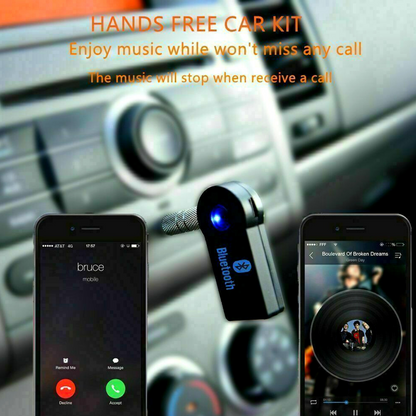 Bluetooth Adaptador Inalambrico Receptor de Audio Estéreo de 3,5 mm AUX Casa Car