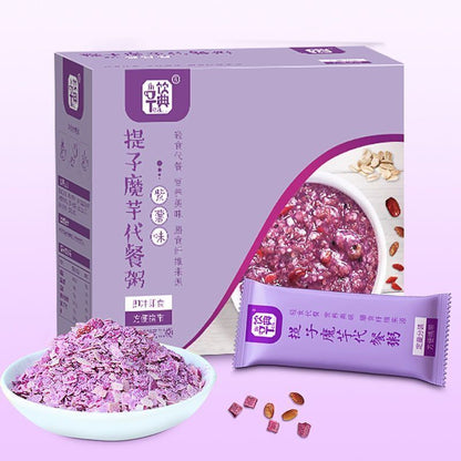 Grape Purple Potato Amorphophallus Congee Meal Breakfast 300g (30gx10 Sachets)