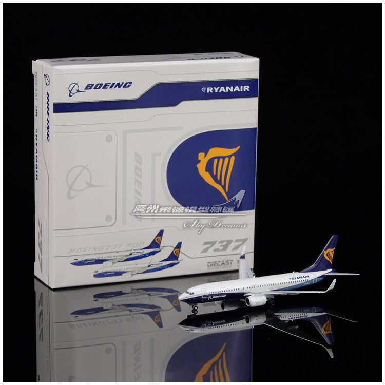 1:400 JC Wings RYANAIR Boeing 737-800 Passenger Plane Diecast Aircraft Model