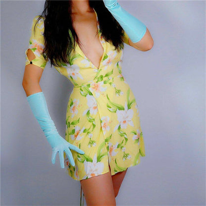Fashion Velvet Gloves 22/40/50/60/70cm Long Opera Women Elastic Touchscreen Mitt