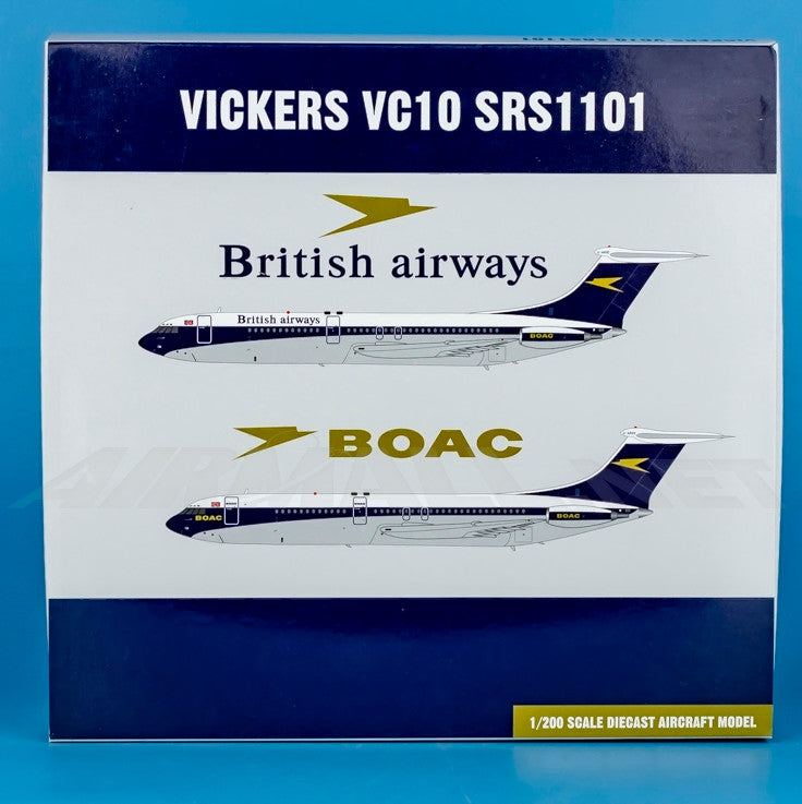 1:200 24CM JC Wings BOAC Vickers VC10 Passenger Airplane Diecast Aircraft Model