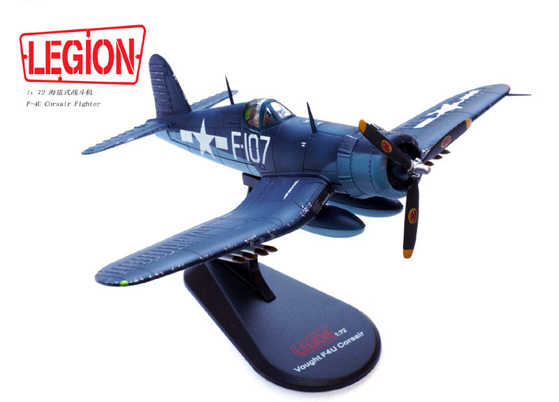 1:72 LEGION US Vought F4U Corsair Fighter VMF-224 Aircraft Diecast Plane Model