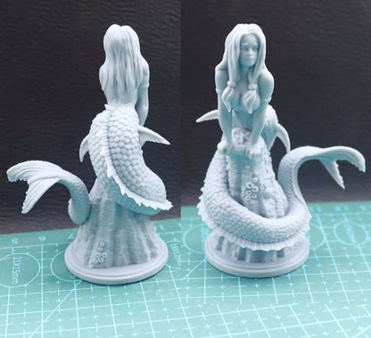 1/24 resin figures model Fantasy Mermaid Unassembled Unpainted