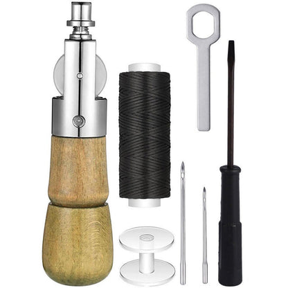 Professional Leather Sail Canvas DIY Sewing Awl Repair Tool Kit Accessories