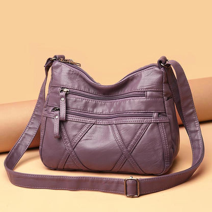 PU Leather Crossbody Bag Women's Bag Shoulder Handbags Multi-pocket Mom Bags