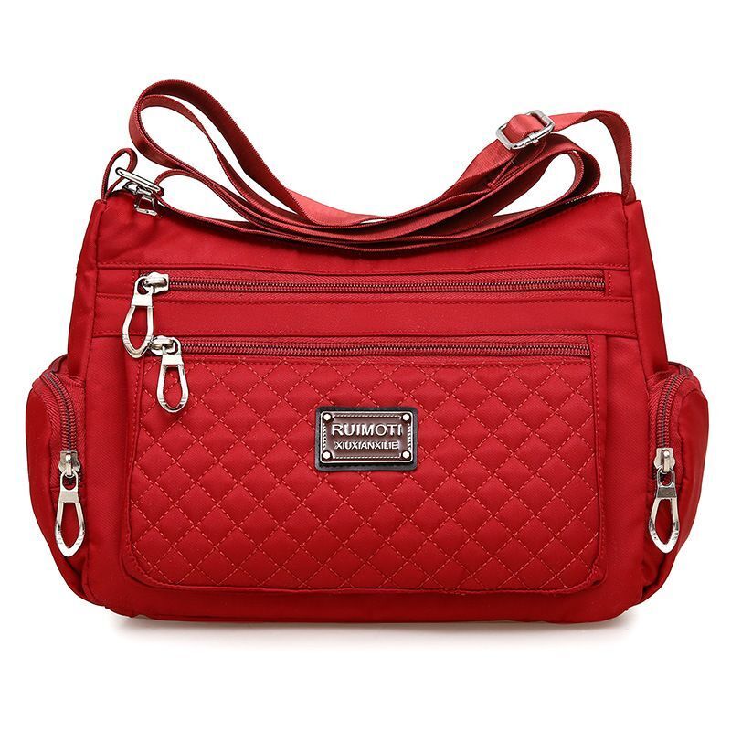 Nylon Shoulder Bag Waterproof Crossbody Bag All-Match Handbag Travel Handbag 1PC