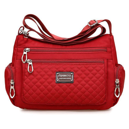 Nylon Shoulder Bag Waterproof Crossbody Bag All-Match Handbag Travel Handbag 1PC