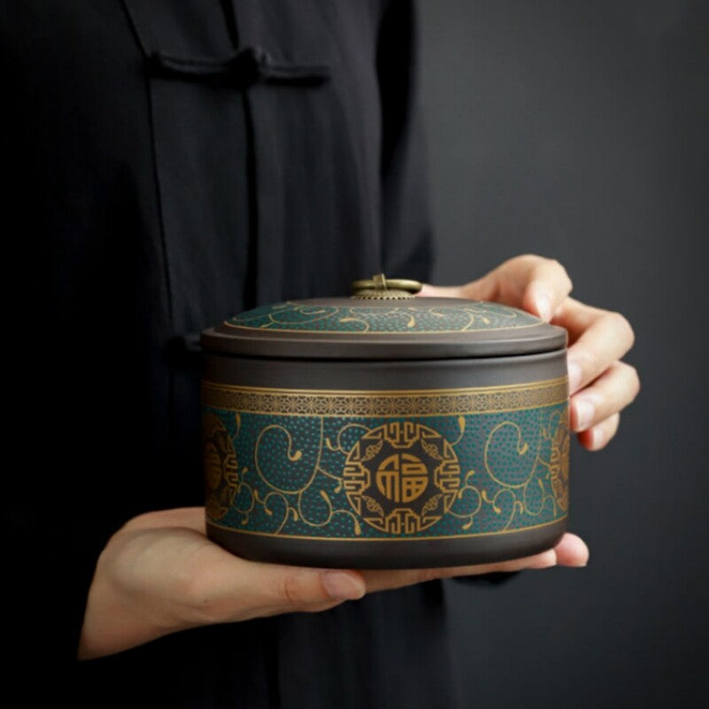 Small Tea Canister Sealed Lid For Loose Tea Yixing Zisha Jar Moisture-proof New