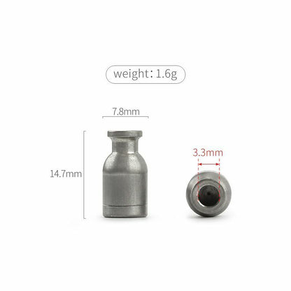 1pcs Titanium Knife Beads Pendant DIY Bracelet Accessories Bottle Shape Paracord