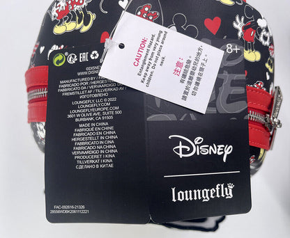 Disney Mini Backpack Mickey and Minnie Heart Hands Gift Cute Loungefly New Bag