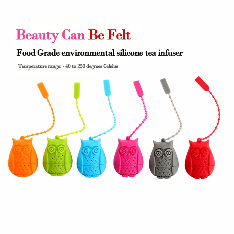 Tea Infuser Silicone Owl Shape Coffee & Tea Bags Tea Strainers Herb Spice Filter