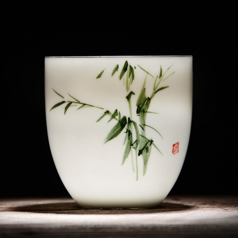 Teacups Drinkware Chinese Kung Fu Tea Cup Ceramic Porcelain Tea Set Accessories