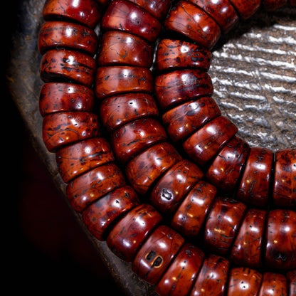 13mm Tibetan Bodhi Feng Eye 108 Bead Mala Prayer Necklace Buddhist Meditation