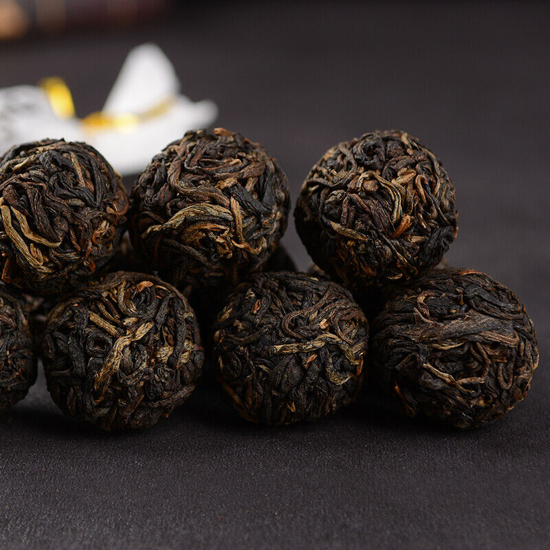 Handmade pearl ManSong SaiHong Tea ancient Ripe puerh tea mini pu'erh tea