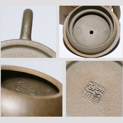 Full Handmade Tea Pot Sold At Loss Chinese Character Carved Qinquan Pot Marked