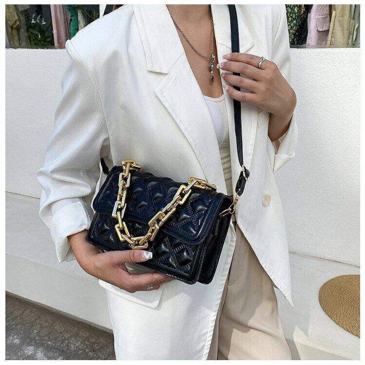 Summer Chain Bags Korean Fashion One-shoulder Small Square Messenger Bags Female